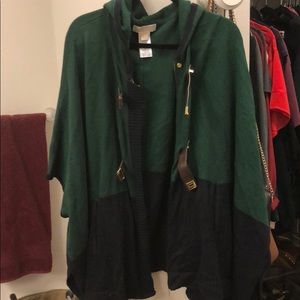 Michael Kors Colorblock Poncho